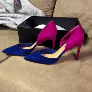 Via Spiga suede heels 9.5 in box